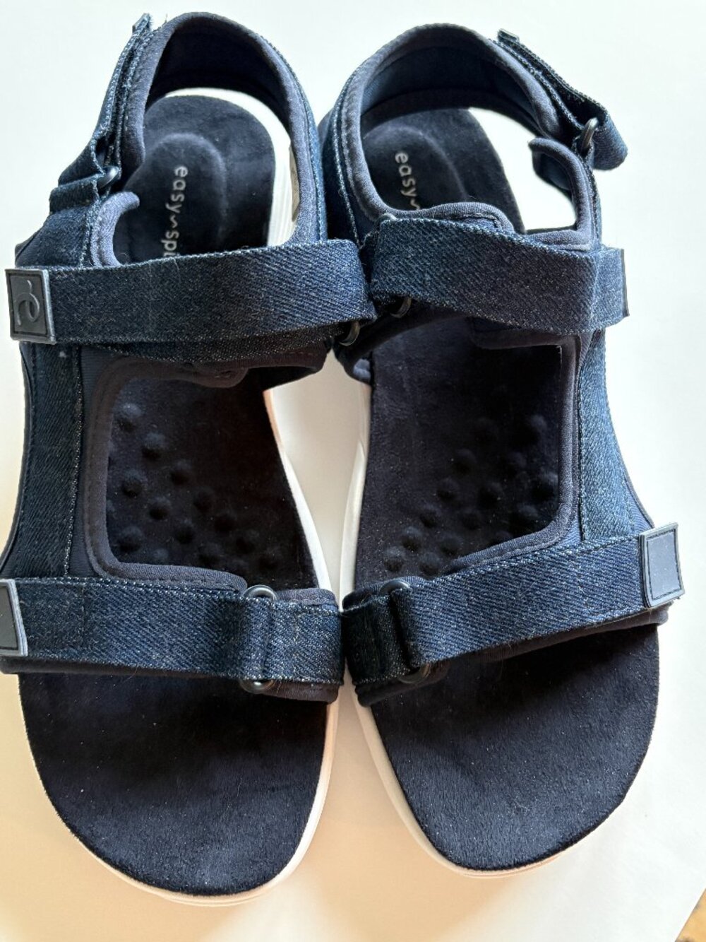 NWOT Easy Spirit Denim Tabata 7 Sport Sandals  Dark Blue  9M